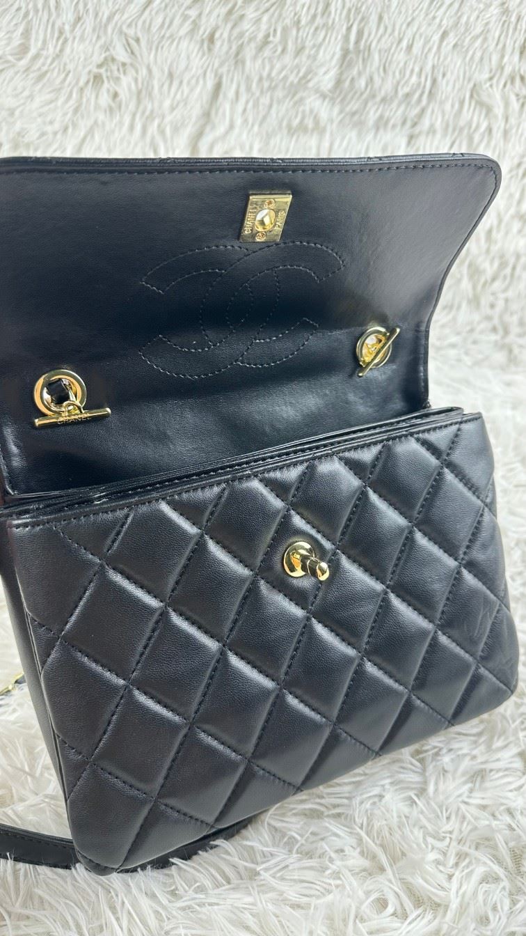 Ch**el top handle bags